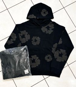 Brand New All Black Denim Tears Size Large Hoodie