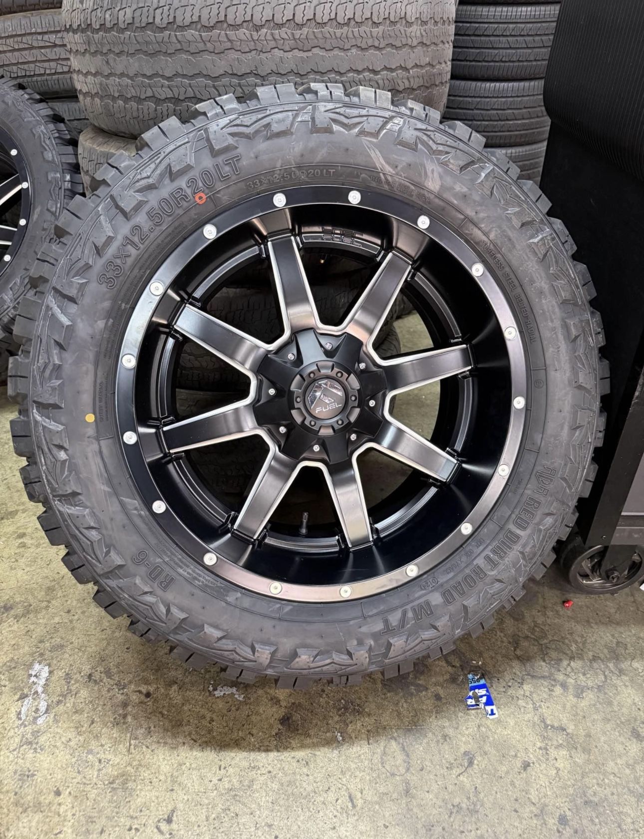 Fuel Maverick 20x10 5x150 5x139.7 Wheels 33" MT Tires Package Deal, WE FINANCE