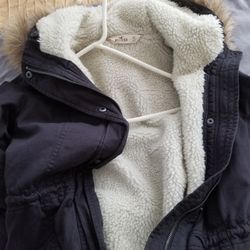 Hollister XS Parka Navy