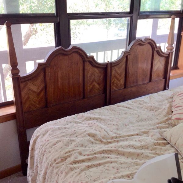 King Size Antique Headboard Real Wood For In Inson Tx Offerup