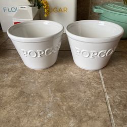 Crate and Barrel Popcorn Bowls