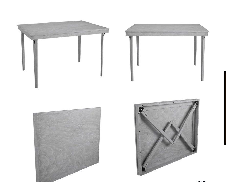 New Folding Wood Table