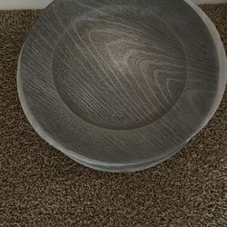 Gray Plastic Plates