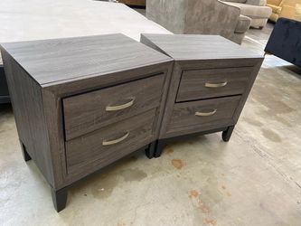 Pair of 2-Drawer Nightstands