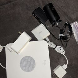 Ring Indoor/outdoor Two-way Audio Surveillance  Camera, Ring Alarm Pro Base Box, & Ring Smart Bridge