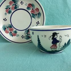 Vintage French Cup and Saucer 
