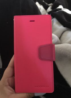 iPhone 6s Plus wallet case in pink