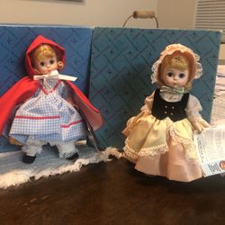 Vintage 6’ madam Alexander dolls . Little red riding hood and lil bo peep