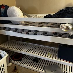 Twin Storage Loft Bed + Mattress – $125 OBO