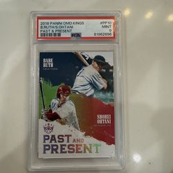 2018 Panini Diamond Kings - Past and Present Shohei Ohtani, Babe Ruth #PP10 (RC)