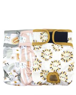 Langsprit Washable Female Dog Diapers (3 Pack) Size-L