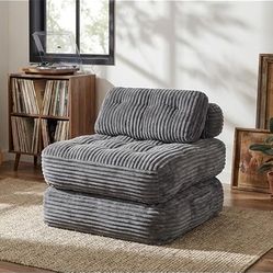 New-Folding Sofa Bed, Convertible Sleeper Chair with Pillow, Foldable Mattress with Back Support