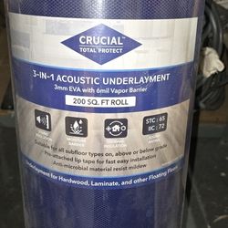 3 In 1 Crucial Acustic Under Layment 