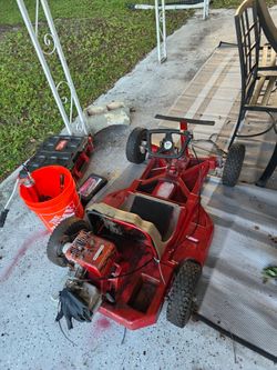Red Go-Kart with Sport Engine