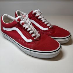 VANS Old Skool Men's Shoes Size 9.5 Red