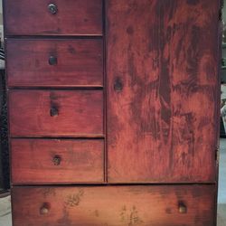 Antique Chifferobe / Armoire 5 Drawers / Cabinet