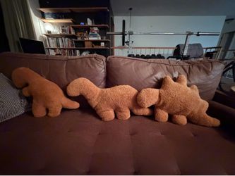 Dino nugget pillow