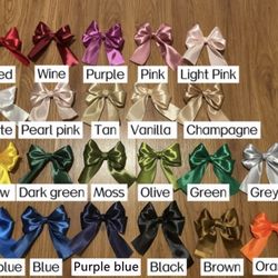 New 10- Pack Ribbon Bows For Gift Wrapping, Decoration, Hair Tie