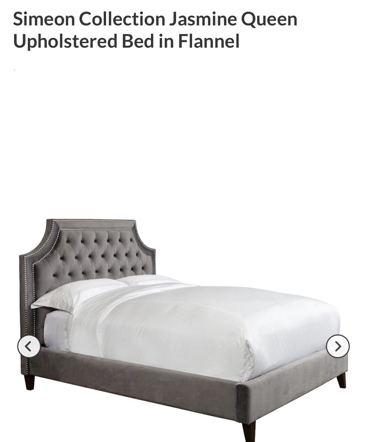 Simeon Collection Jasmine Queen Upholstered Bed In Frame.