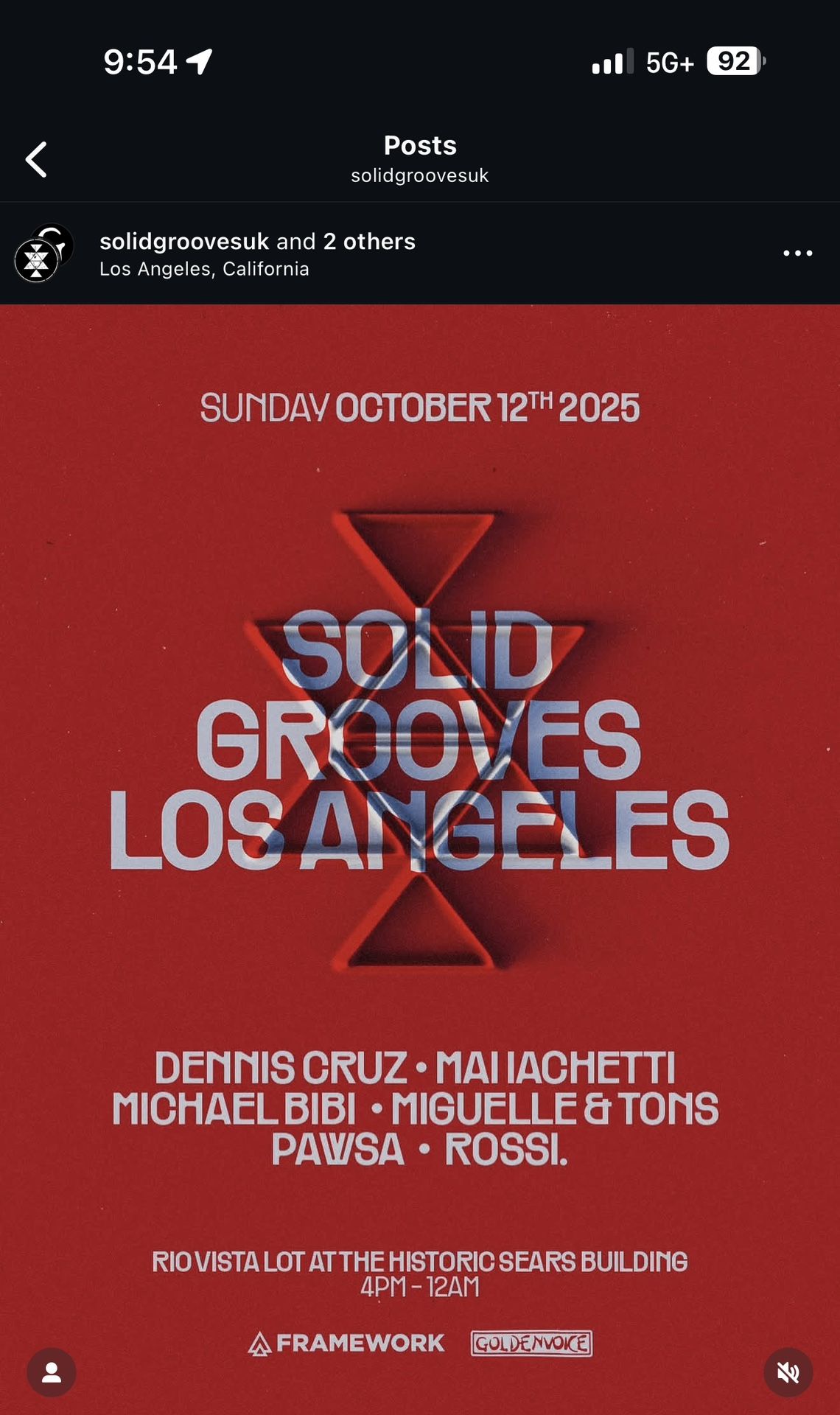 VIP Solid Grooves LA Ticket