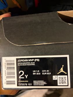 Jordan MVP PS Kids Sneakers Size 2Y