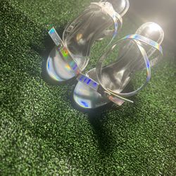 Silver Heels Cape Robbin Size 6