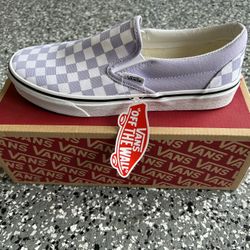 Woman’s Vans Slip On Shoes Purple Size 9