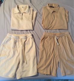 2 Mens Sets short sleeve knit and shorts