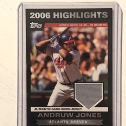 2007 Topps 2006 Highlights Relic Andruw Jones #HRAJ