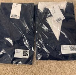 Kids Navy and White Shirt Set Size 8-9Y
