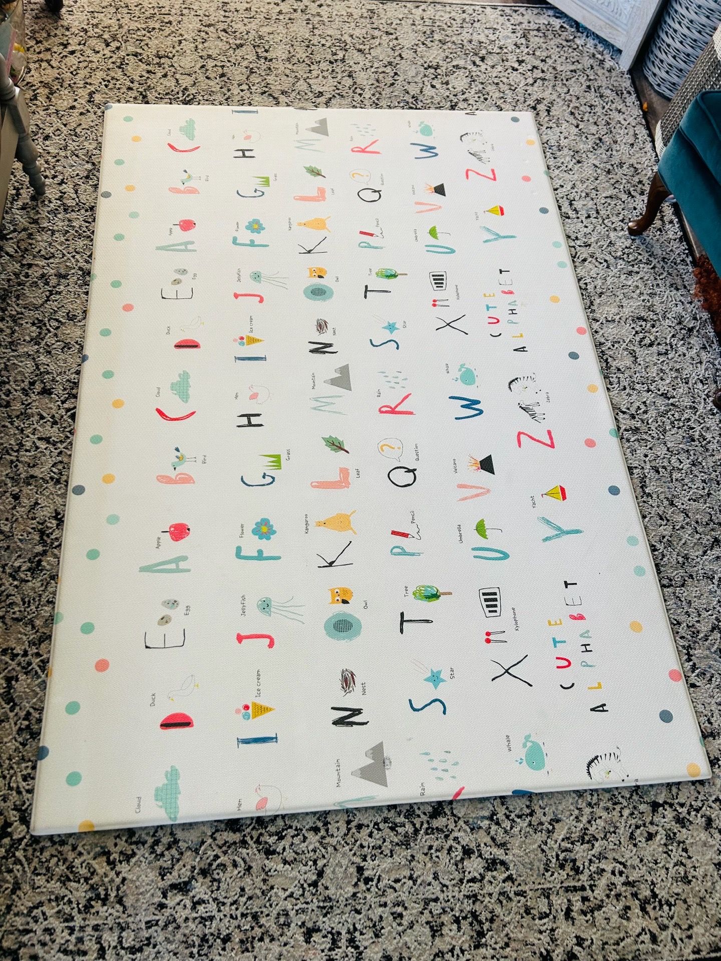 KIDS WATERPROOF PLAY MAT/DOUBLE SIDED