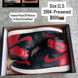 1994 Jordan 1 High Bred Size 11.5