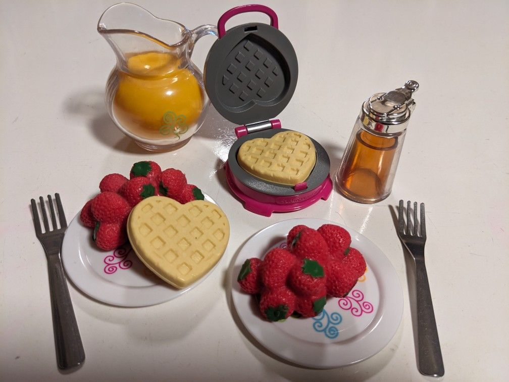 American Girl, Truly Me, Waffle Breakfast Set, 2016, Retired, Complete