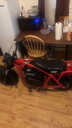 Coleman Powersports B200RSV 196cc Gas Powered Rear Suspension Minibike for Kids and Adults, 1-Cylinder, 4-Stroke, 34 Mph, 200 lbs. Maximum Load, Ideal