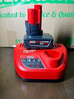 Milwaukee M12 XC 4.0Ah Battery + Charger Genuine OEM