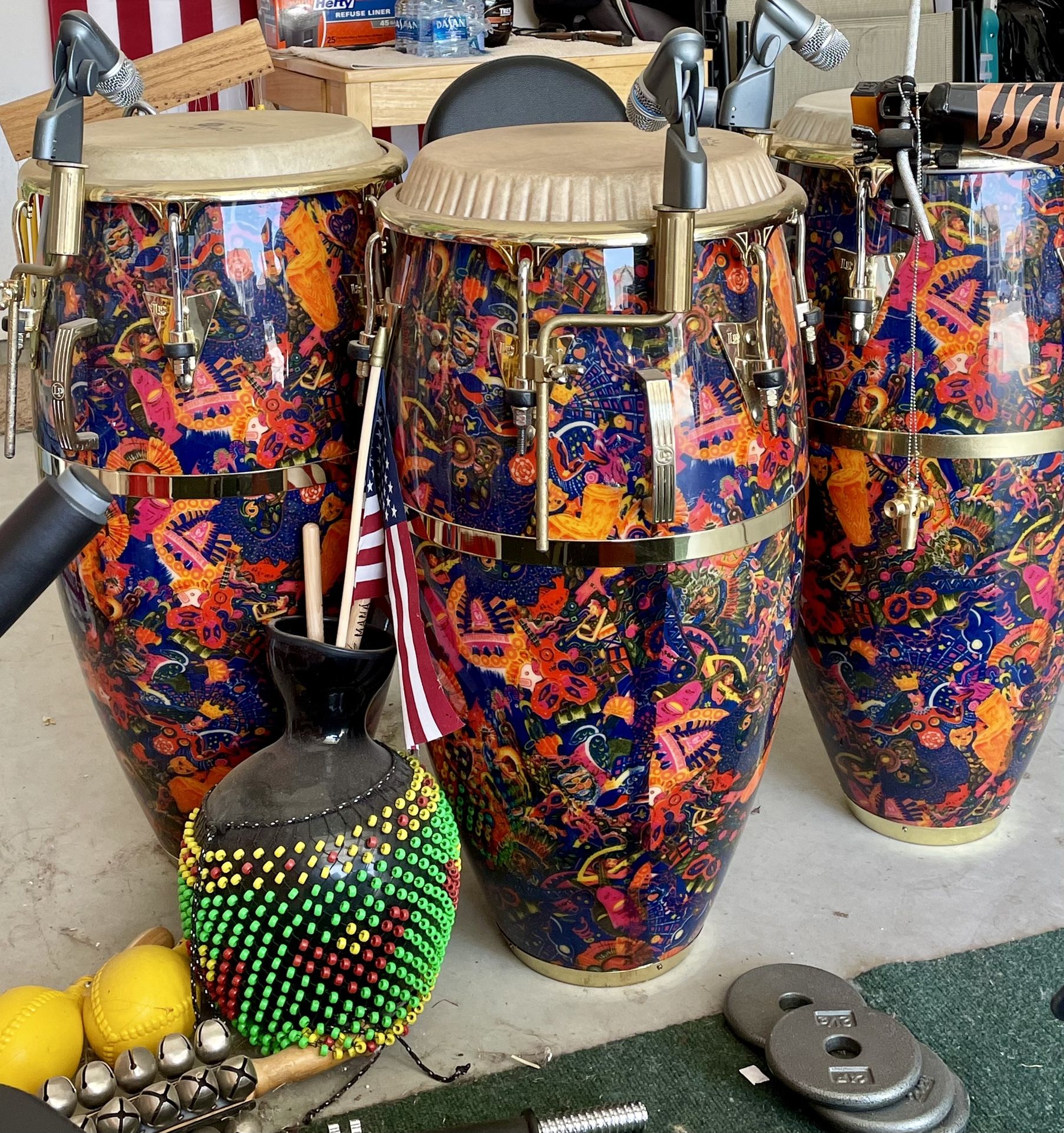 Two  Santana Congas By Latin Percussion 