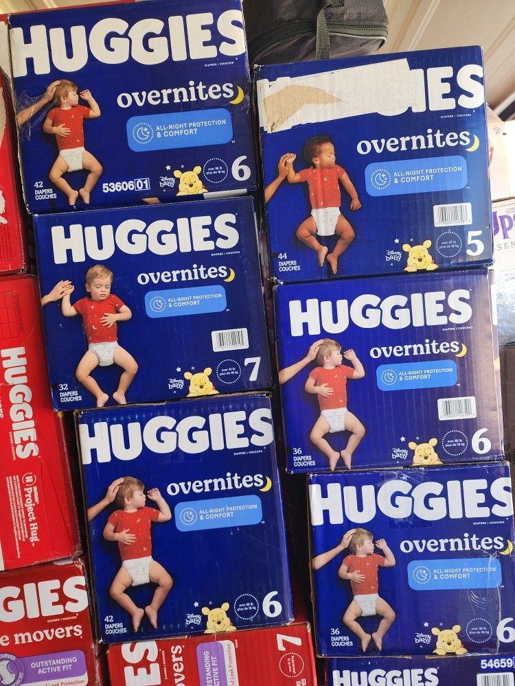 Huggies 5 ,6, 7 $20 Each Box