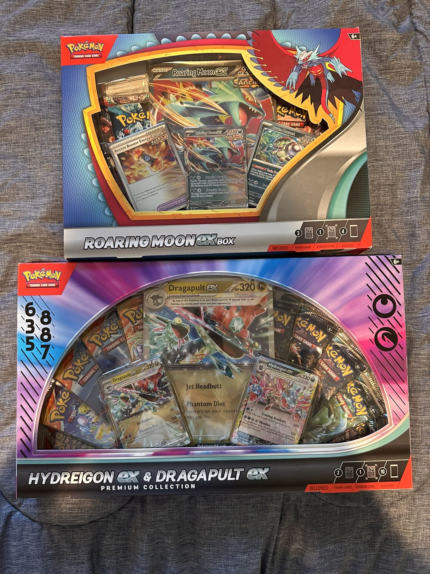 Pokemon Roaring Moon EX Box And Hydreigon & Dragupult EX Premium Collection