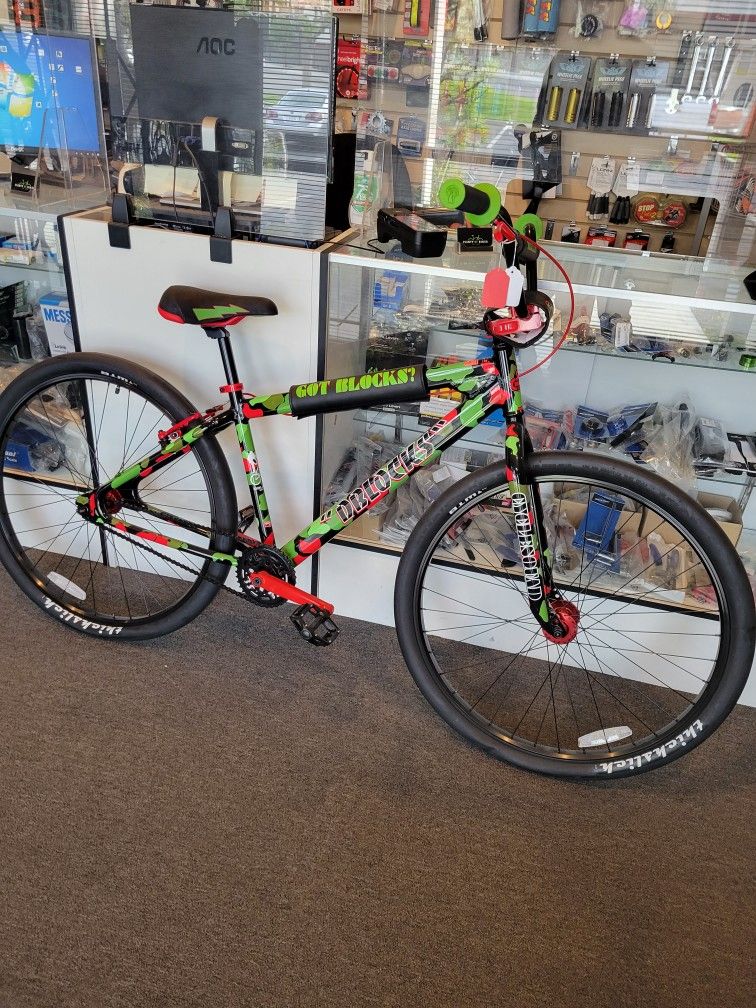 NEW 2021 SE DBLOCKS BIG RIPPER 29 RED GREEN CAMO SINGLE SPEED