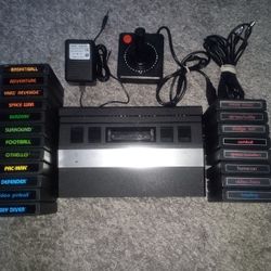 Atari 2600 Jr Console Set With 20 Games Tested and Working See Pics 