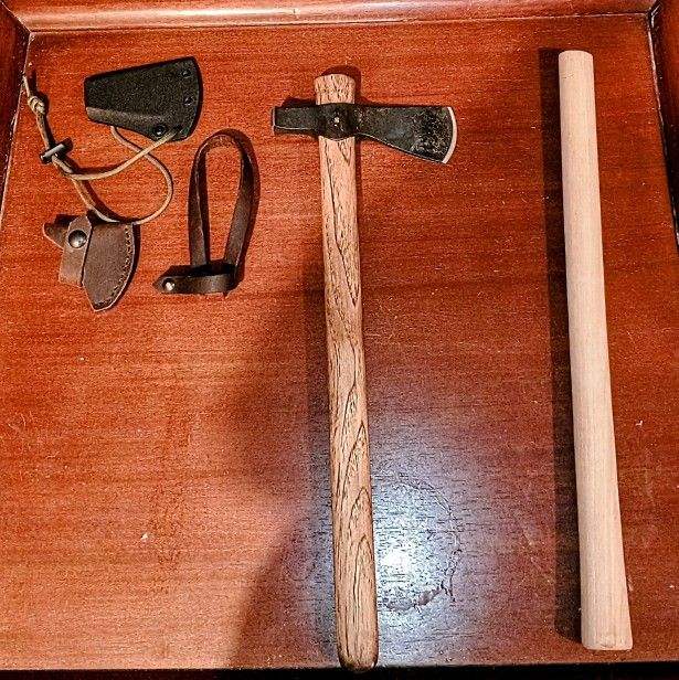 Throwable sizes "tomahawk" prop axe, dull blade (decor/art) 🪓🎯🪵 INFO BELOW