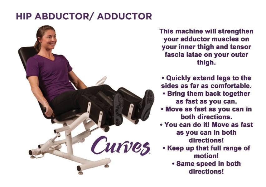 Curves lady's gym exercise equipment