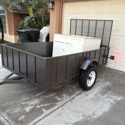 Utility Trailer  5x8x2 with NEW Pink and NEW LED Lights