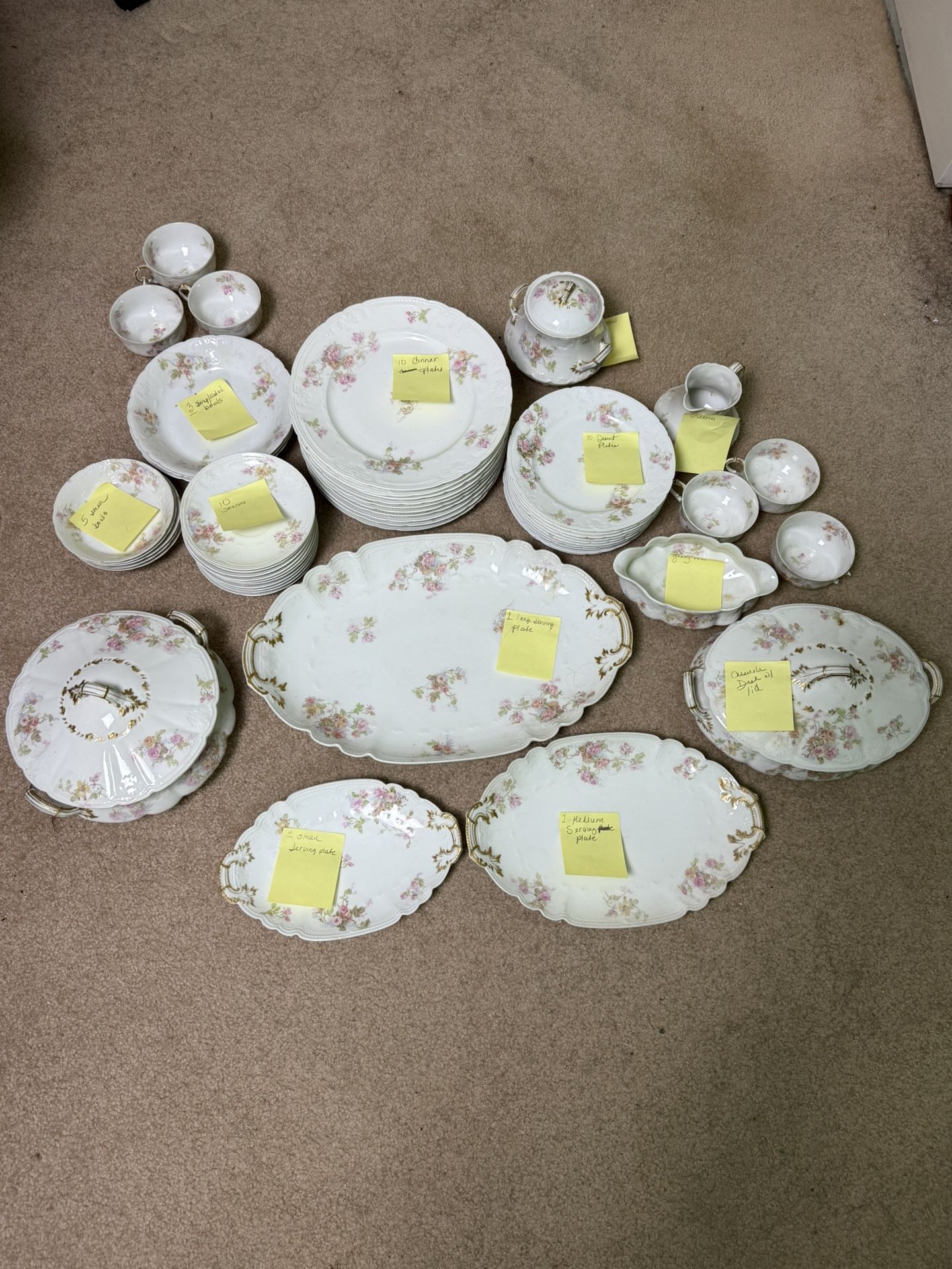Vintage Limoges 52 Piece Antique Set