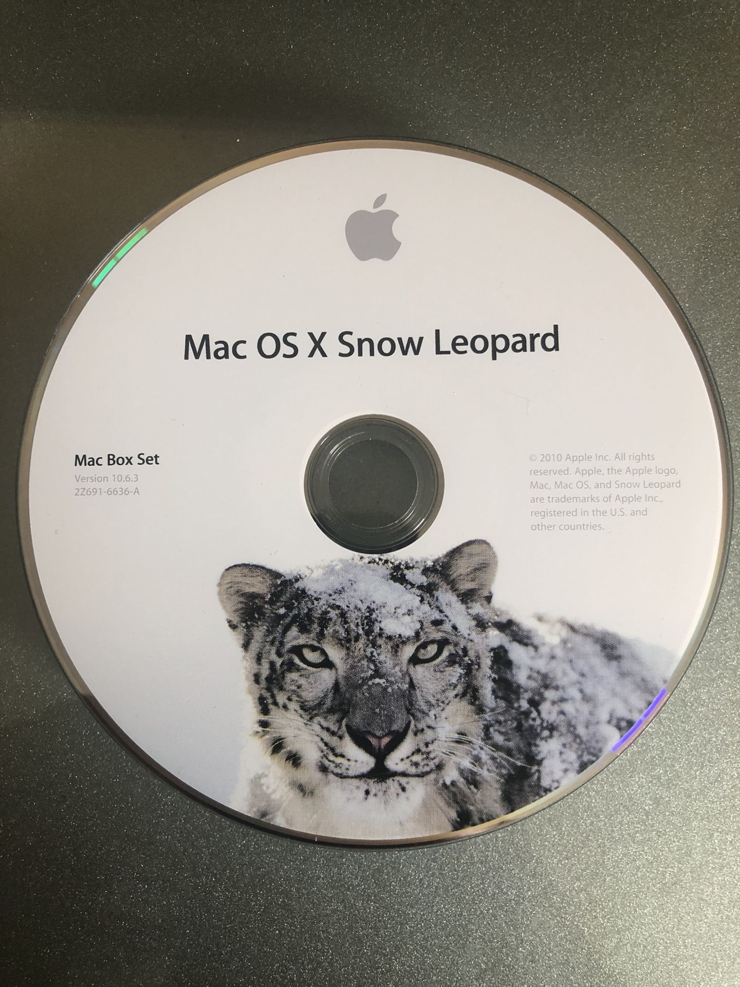 Mac OS Operating System Disks (Snow Leopard, Panther)
