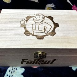 Fallout Engraved Wooden Box