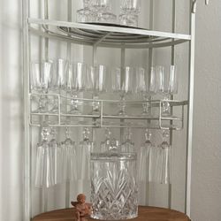 Elegant Crystal Cut Glassware - 28 PC Set