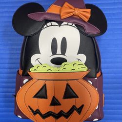 Loungefly Disney Halloween Minnie Mouse Witch Mini Backpack - NWT 