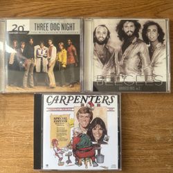 3 CDs Bundle - Beetles, BeeGees, Carpenters