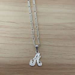 Silver Chain With “A”